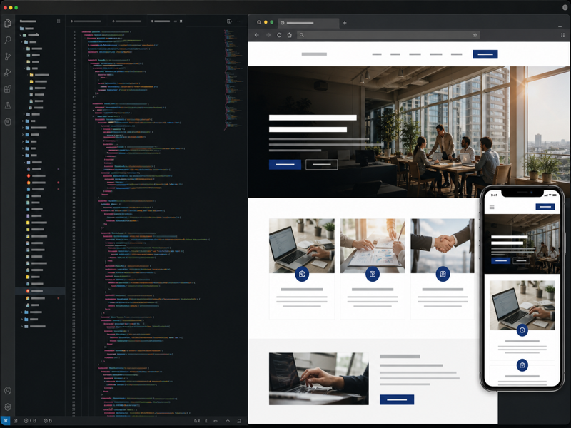 HTML CSS JavaScriptを生成するイメージ