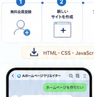 LINEでホームページ制作の質問に答えている画面